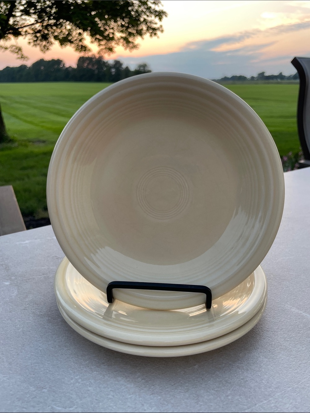 Fiesta (Homer Laughlin) 7” Ivory Dessert/Salad Plates - Set of 3
